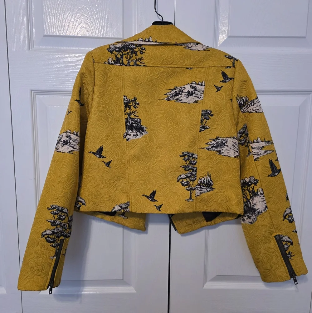 NWT Darling Yellow Motorcycle Jacket - Picture 2 of 6